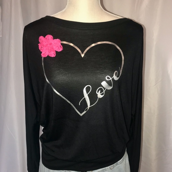 Flowy Long Sleeve Tee HTV/Embellishment NWOT - Picture 6 of 8